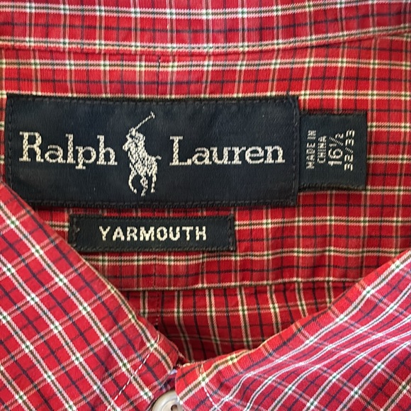 Ralph Lauren | Men's Red Yarmouth Checkered Shirt - Picture 3 of 11